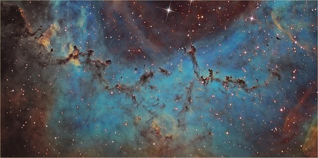 The Rosette Nebula Complex: the "dust belt"