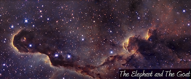 IC 1396 - Details in Narrow Band Mapped Colours