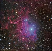IC 405: The Flaming Star Nebula in Auriga (LHaRGB version)