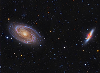 M81-M82-PGC28757 & Flux Nebula