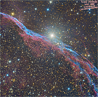 NGC6960 - The Veil Nebula in Cygnus - LHa-(RHa)GB version