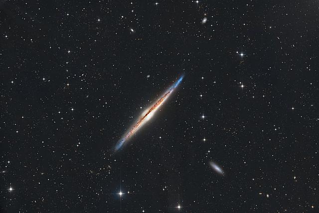 NGC 4565 - edge on spiral galaxy - Coma Berenices