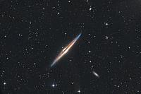 NGC 4565 - edge on spiral galaxy - Coma Berenices