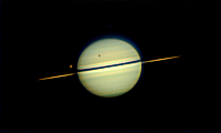 Titano transita davanti a Saturno